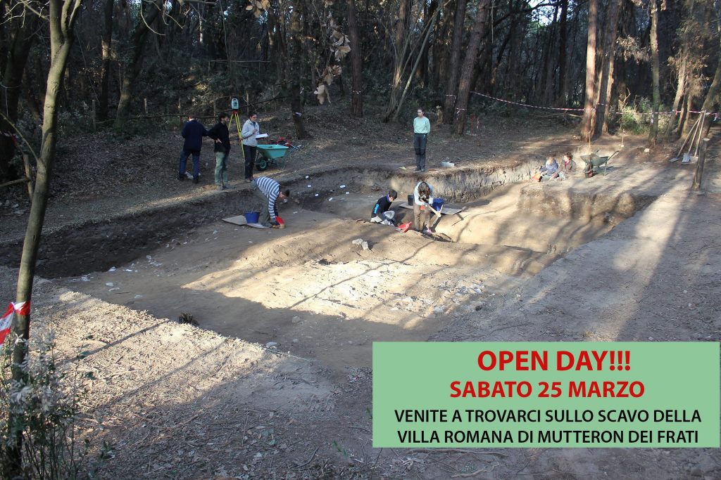 OPEN DAY – lo scavo della villa romana di Mutteron dei Frari a Bibione (Ve).      Sabato 25 marzo visita guidata, solo su prenotazione