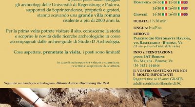Archeo trekking: 5 giornate di visite guidate alla villa romana di Mutteron dei frari e la Valgrande di Bibione (Ve)