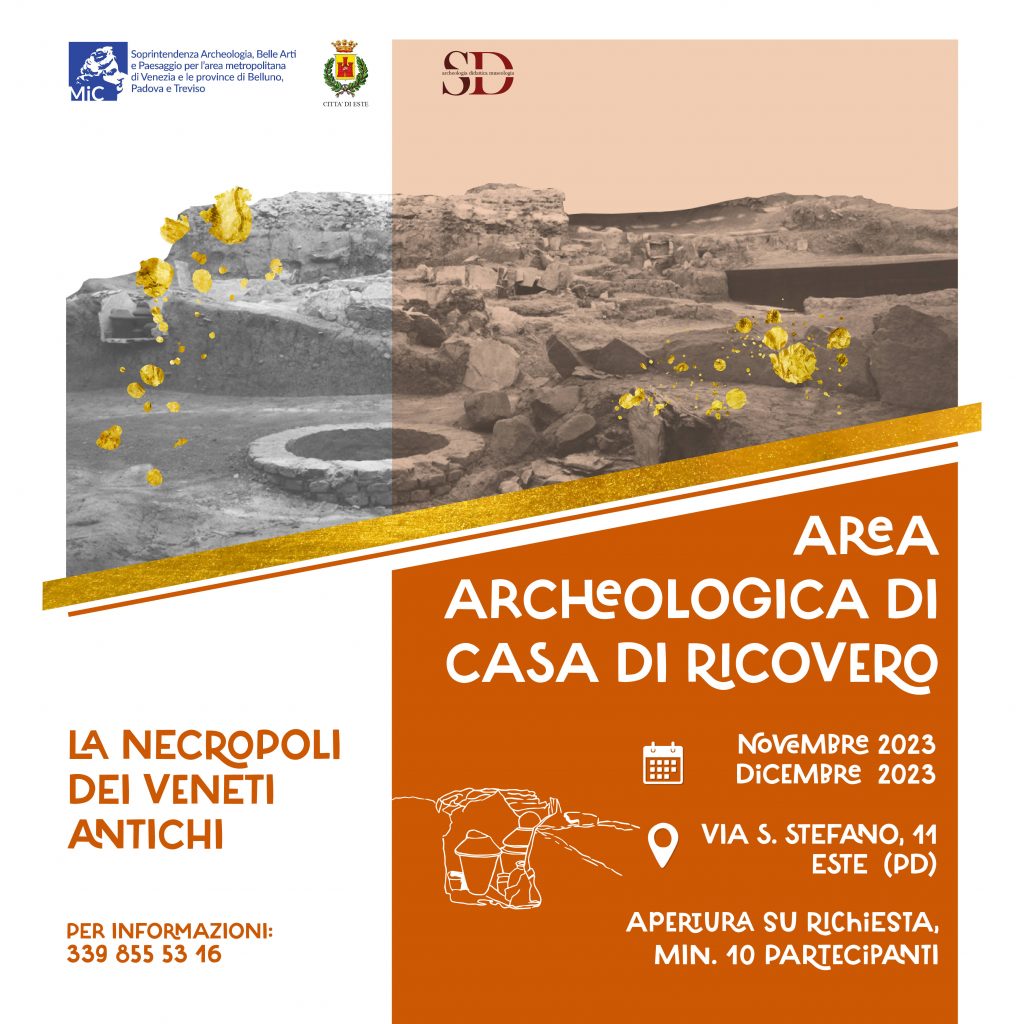 Apertura area archeologica di Este (Pd), necropoli dei veneti antichi: nei mesi di novembre e dicembre solo su richiesta e prenotazione