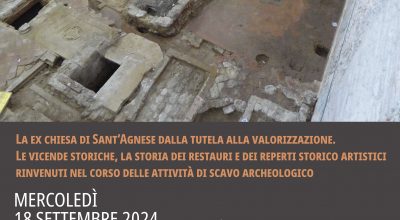 Padova | Visita guidata nel mese di settembre all’ex chiesa di Sant’Agnese: le vicende storiche, la storia dei restauri e dei reperti storico artistici rinvenuti nel corso delle attività di scavo archeologico