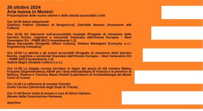 Al Museo della Centuriazione Romana di Borgoricco (Pd) si presentano gli interventi di accessibilità museale e le nuove acquisizioni, in collaborazione con la Soprintendenza