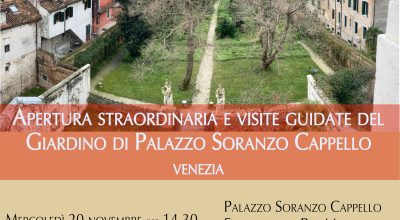 Visite guidate al giardino di Palazzo Soranzo Cappello a Venezia nel mese di novembre