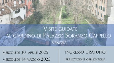 Visite guidate al giardino di Palazzo Soranzo Cappello a Venezia nei mesi di aprile e maggio