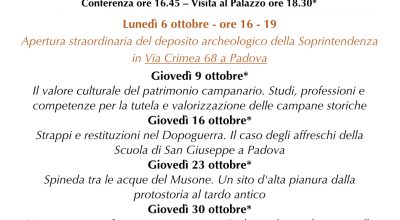 Padova | Piano di Valorizzazione 2025: visite guidate e conferenze a Palazzo Folco, sede della Soprintendenza, e apertura al pubblico del laboratorio di scavo della necropoli orientale patavina